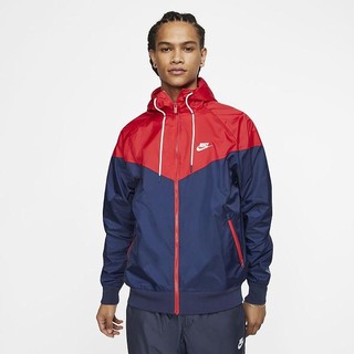 Jachete Nike Sportswear Windrunner Hooded Windbreaker Barbati Bleumarin Rosii Bleumarin Albi | ZFNW-